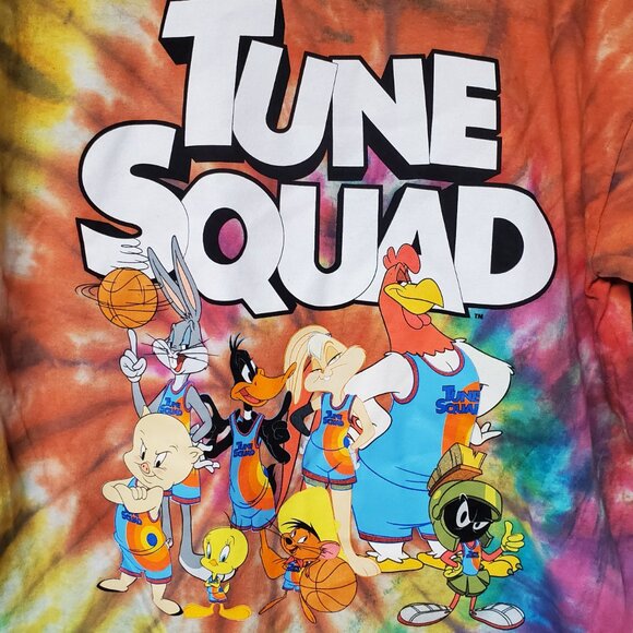 Men's Tune Squad Space Jam Tie Dye T-Shirt Size Large - Picture 2 of 4